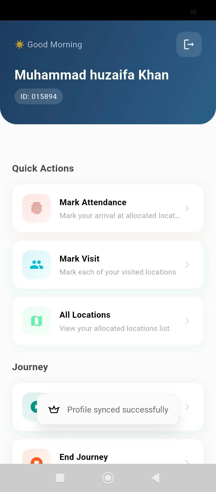 FieldTrax attendance app