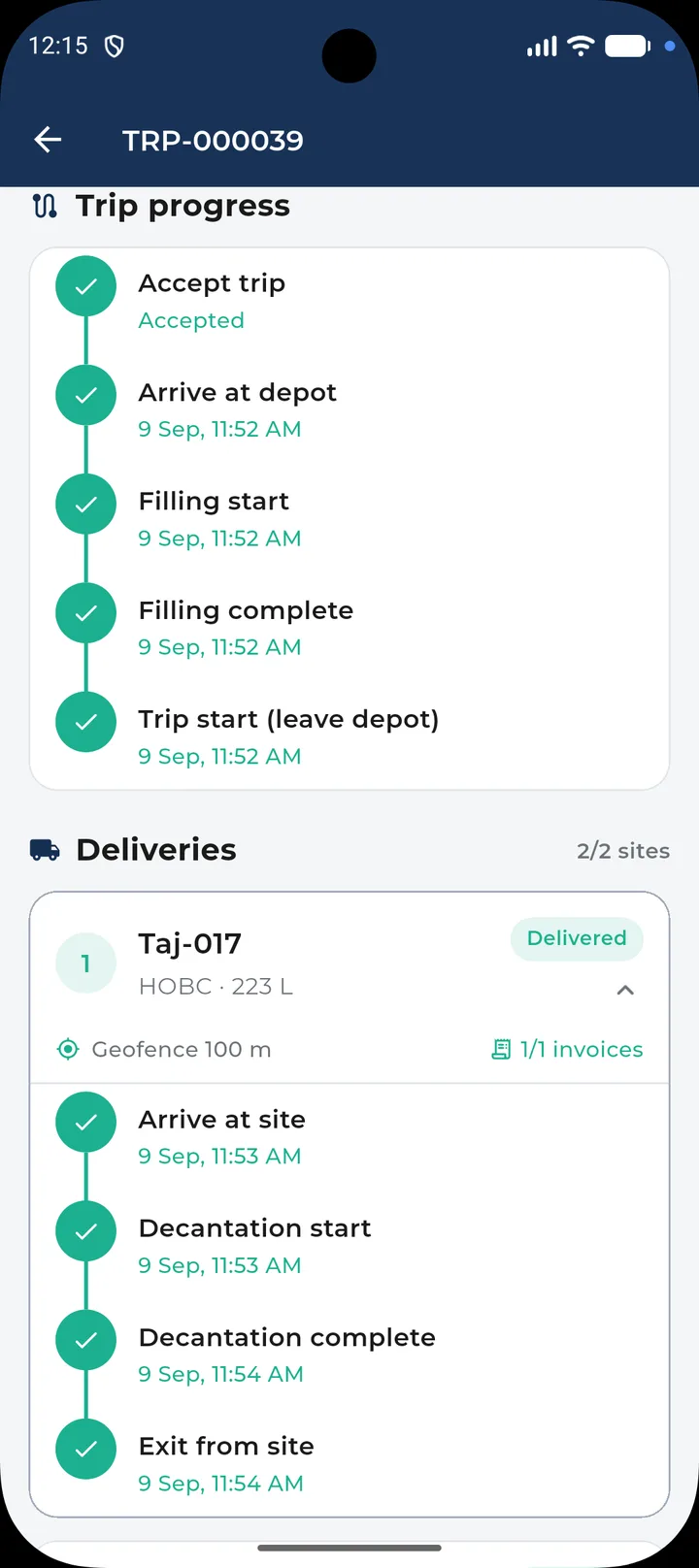 Geofenced deliveries